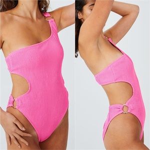 One Shoulder Ring One Piece Brazilian